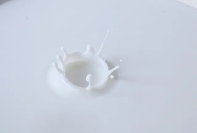 Một người đàn ông đang xem thông tin sữa