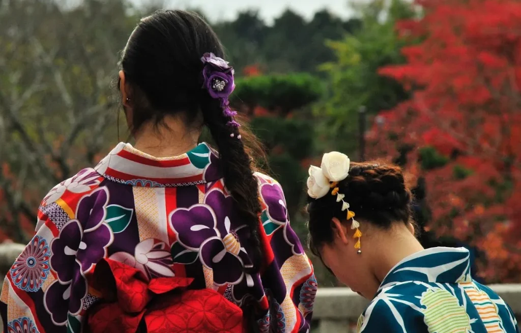 Hình ảnh Kanzashi (trâm cài tóc)