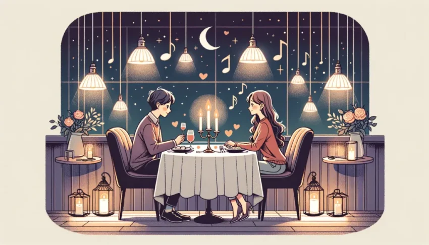 Một cặp đôi đang hẹn hò ở Nhật Bản