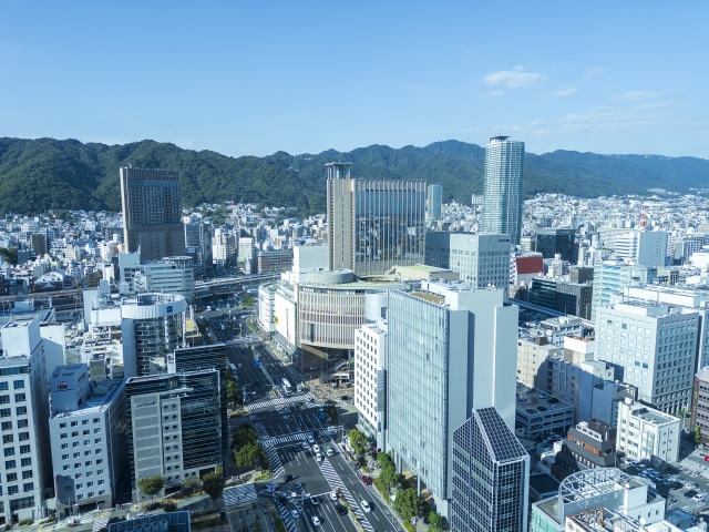 Cảnh đêm của cảng Kobe