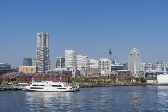 Cảnh đêm của khu Minato Mirai ở Yokohama
