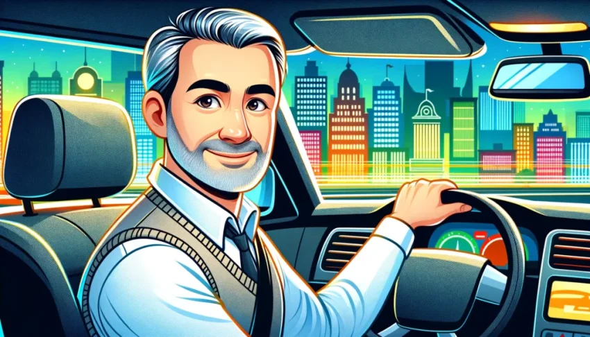 Một tài xế taxi thân thiện ở Nhật Bản